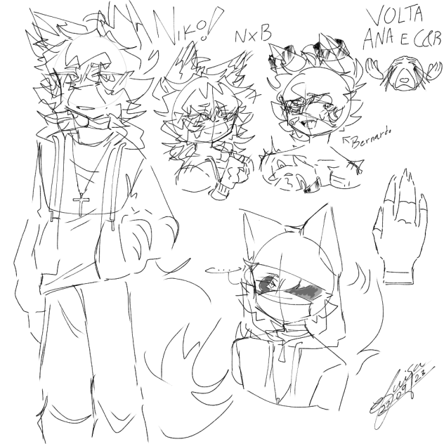 desenhando o niko pq tô com sdd do c&r 💔
