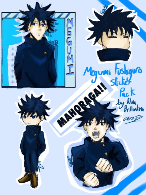 Megumi Fushiguro sticker pack