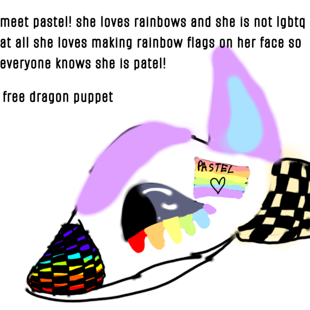 Meet pastel! a free dragon puppet