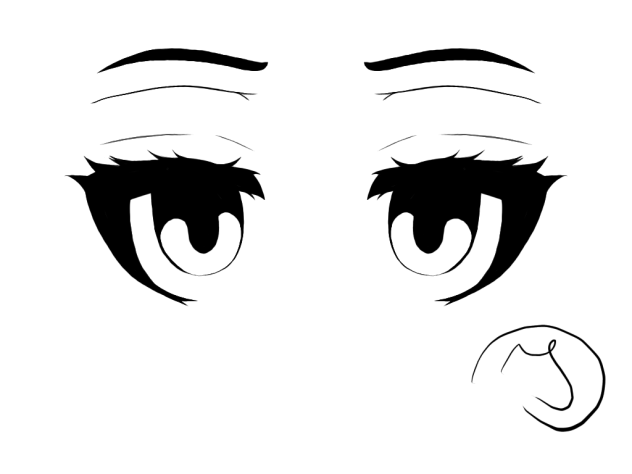 Paint of big ol eyes
