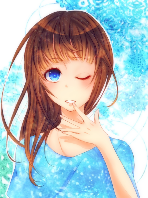 亜麻色セミロング