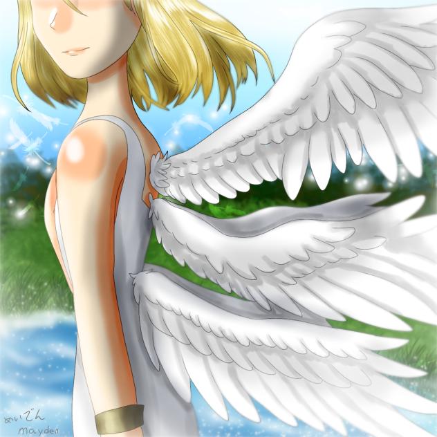 目はログアウトした女天使