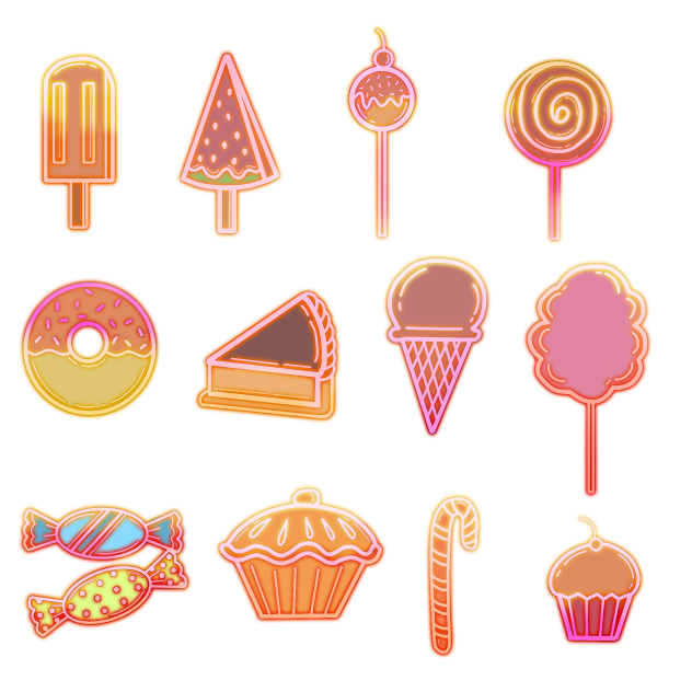 SWEET ICONS NEON 2