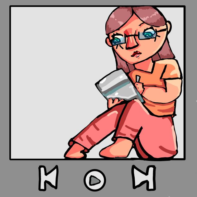Drawing myself in a music thing
