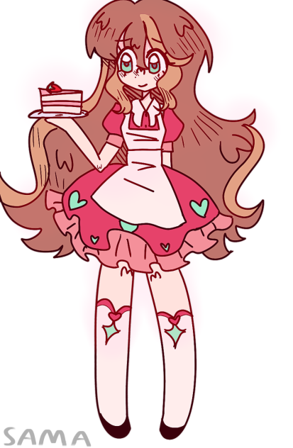 Hazuki in a maid dress bc ✨Y  E  S✨