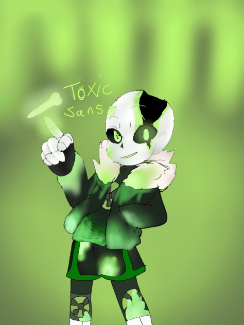 toxic sans 💚🖤