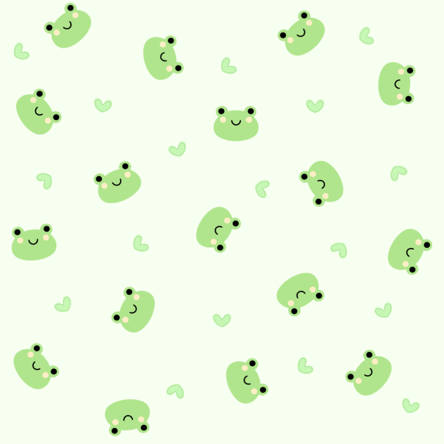 Cute frog background 2