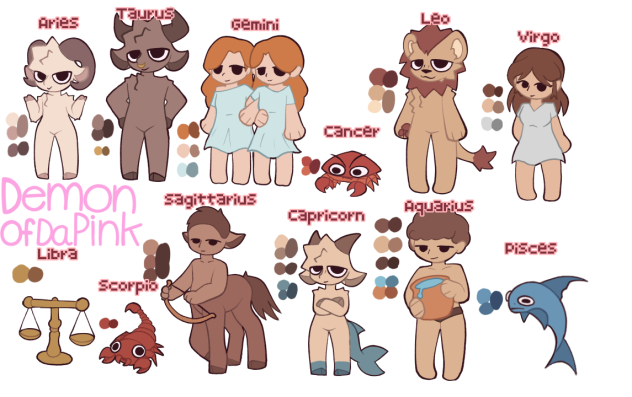 The zodiac signs