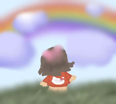 me looking for a stupid rainbow