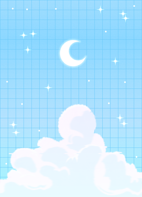 Dreamy Night Wallpaper Blue