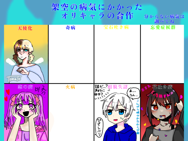 架空の病気にかかったオリキャラの合作