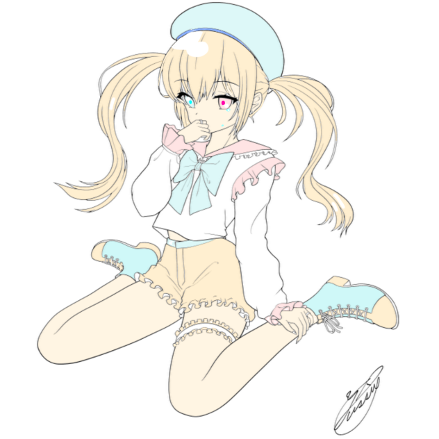 幼めセーラー（線画借