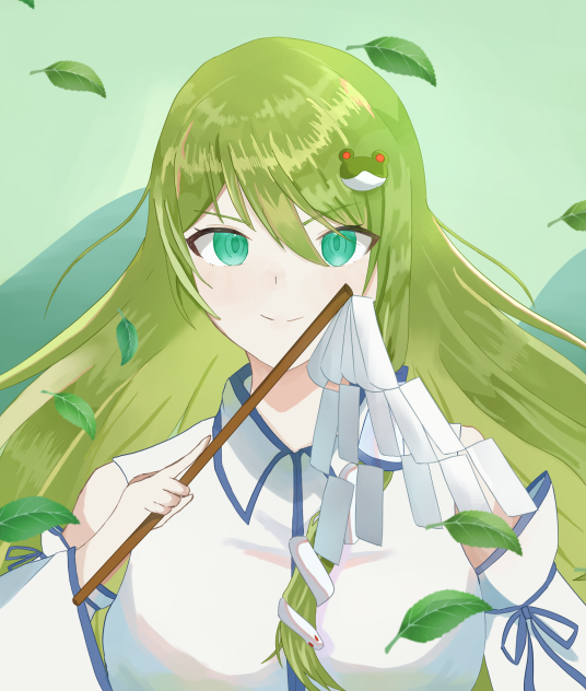 Chaos　TCG　SR 我欲の巫女「東風谷 早苗」 ChaosTCG/Touhou Kontonfu 2.00 additional Pack 2]我欲の巫女