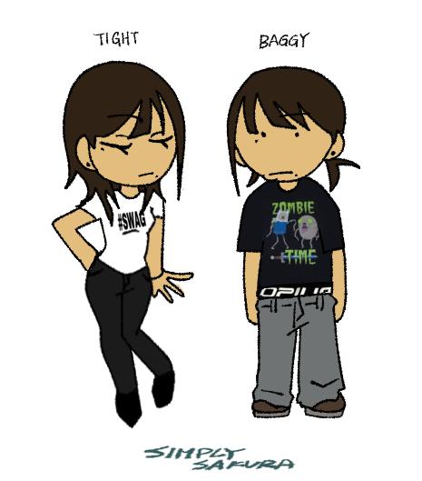 Hm..yeah I’m a baggy person