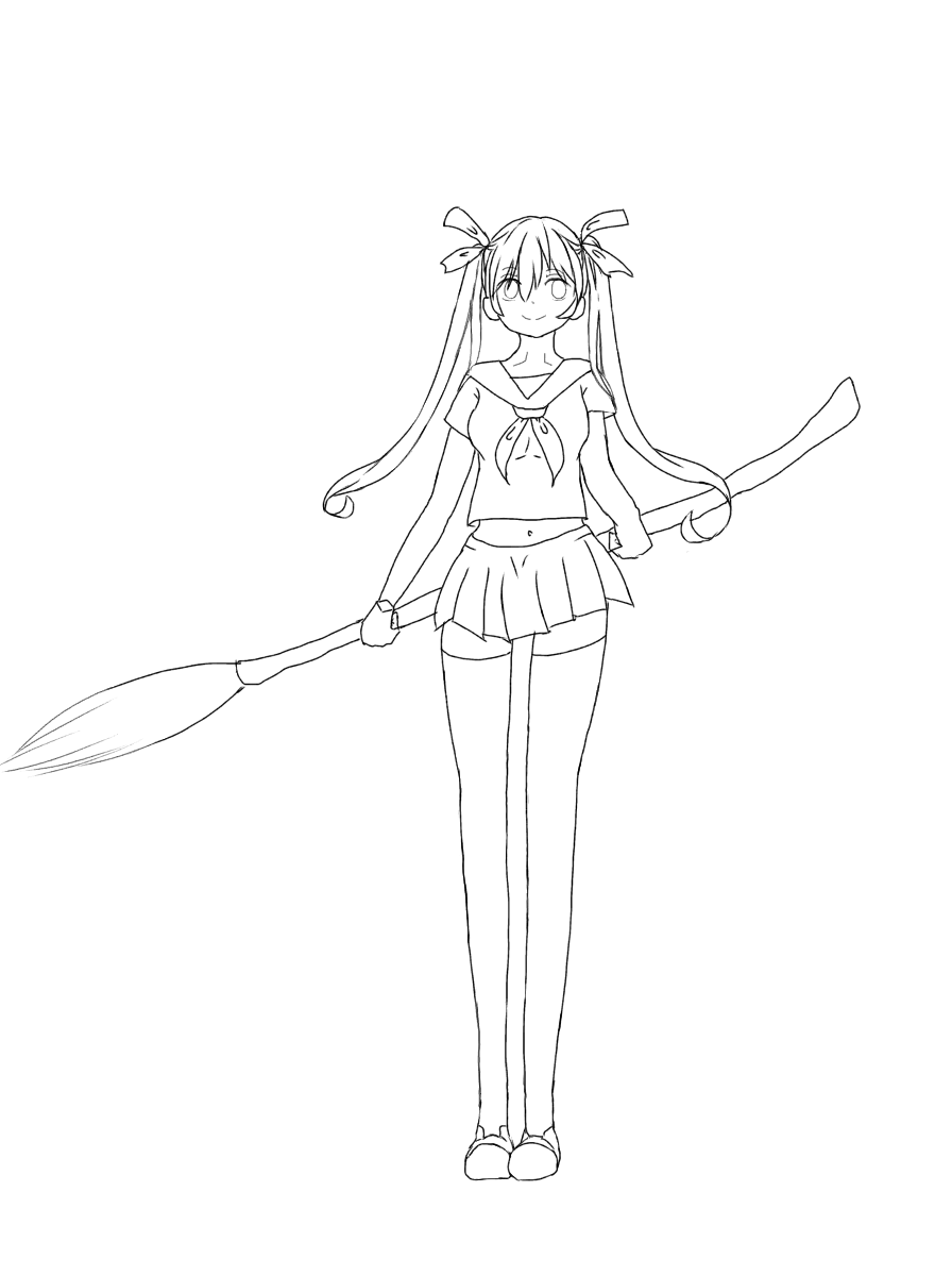 初音ミク 塗り絵 - ibisPaint