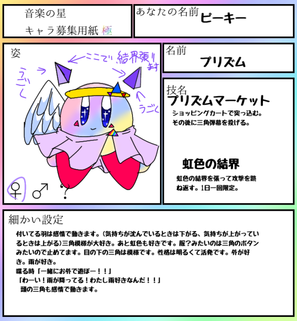 キャラ募集参加