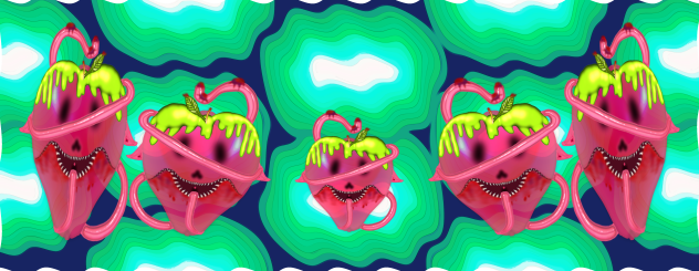 Wild rotten apples