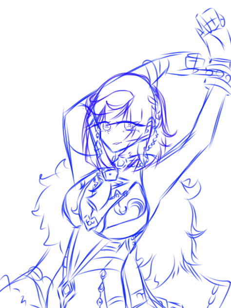Drawing Genshin Charcters! Day1
