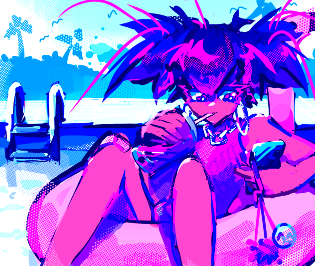 Another girl goin swimming