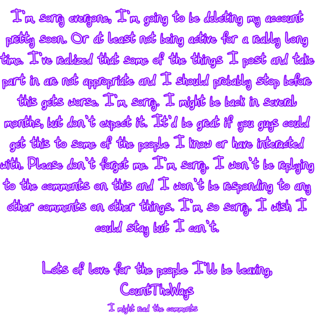 I’m going to leave