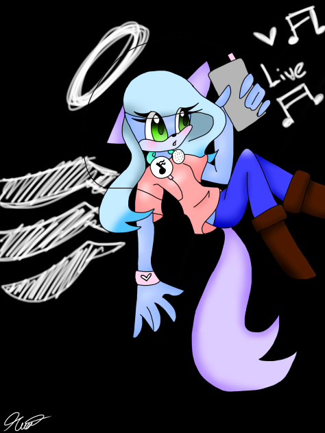 The new sonic OC was born - ibisPaint
