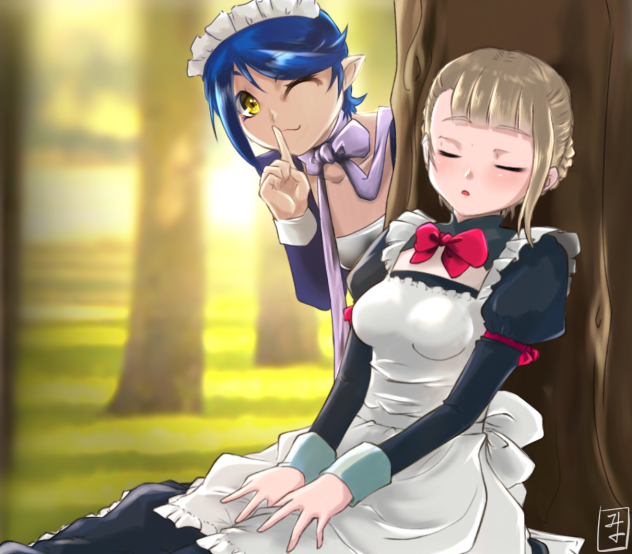 メイドさん（初期案と後期案）