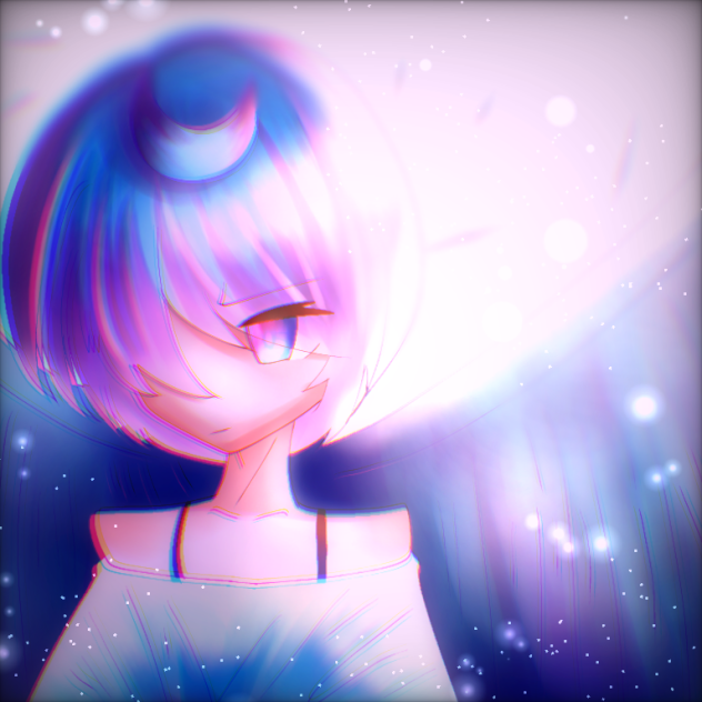 青い羽の少女