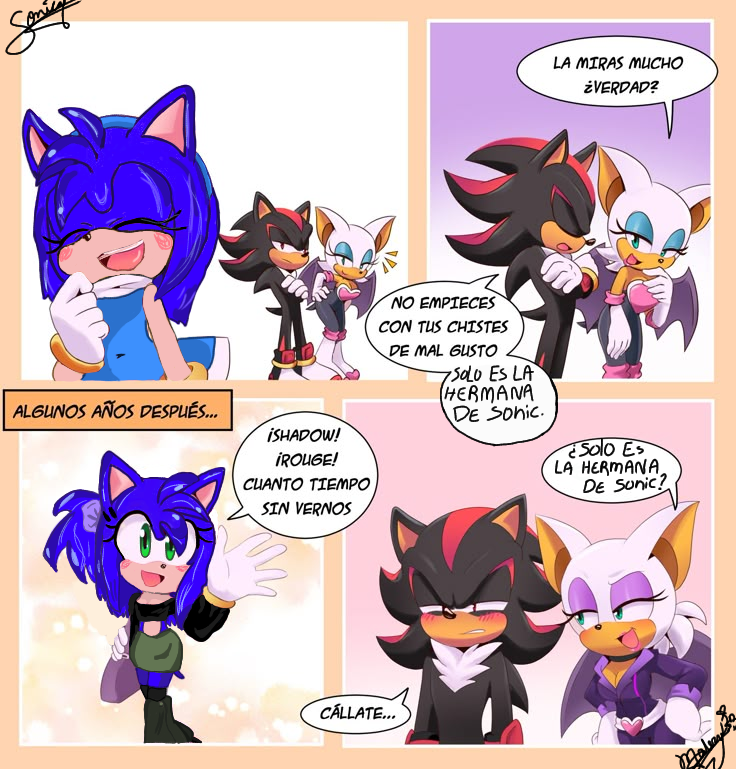 Sonica + Shadow = Shadonica - ibisPaint