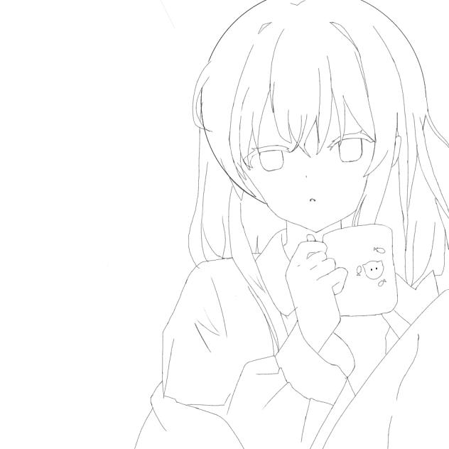 A calm girl - ibisPaint