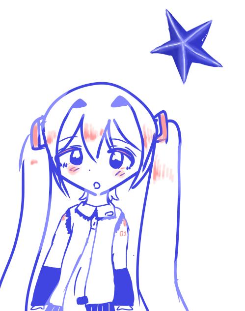 落書きの初音ミク〜