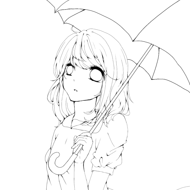 「かさ」線画