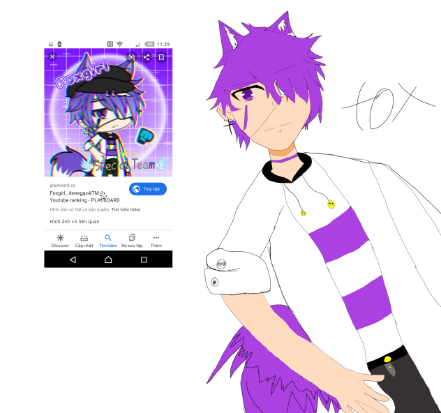 Fox girl errorgame tm fan art