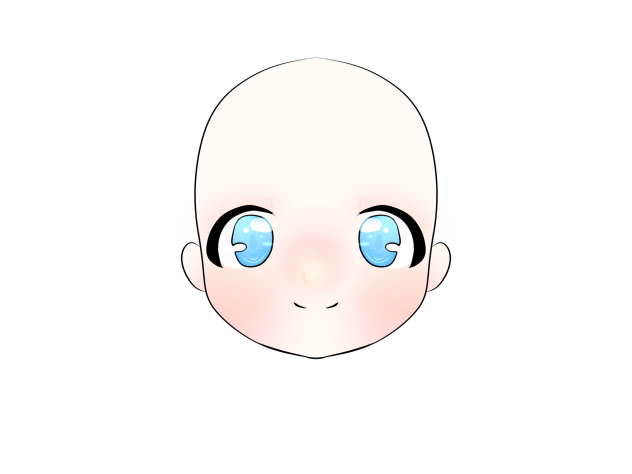 Anime girl head
