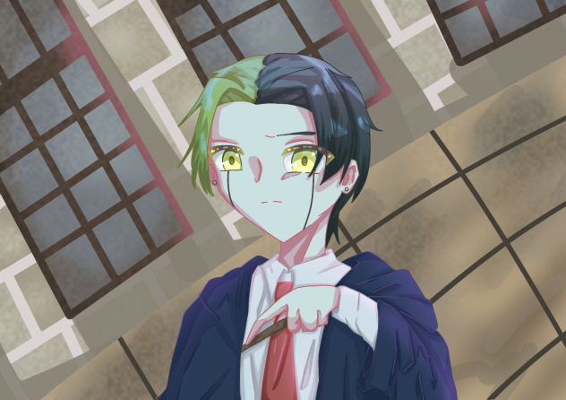 真夜中の廊下光