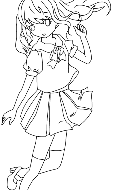 女の子❤︎線画