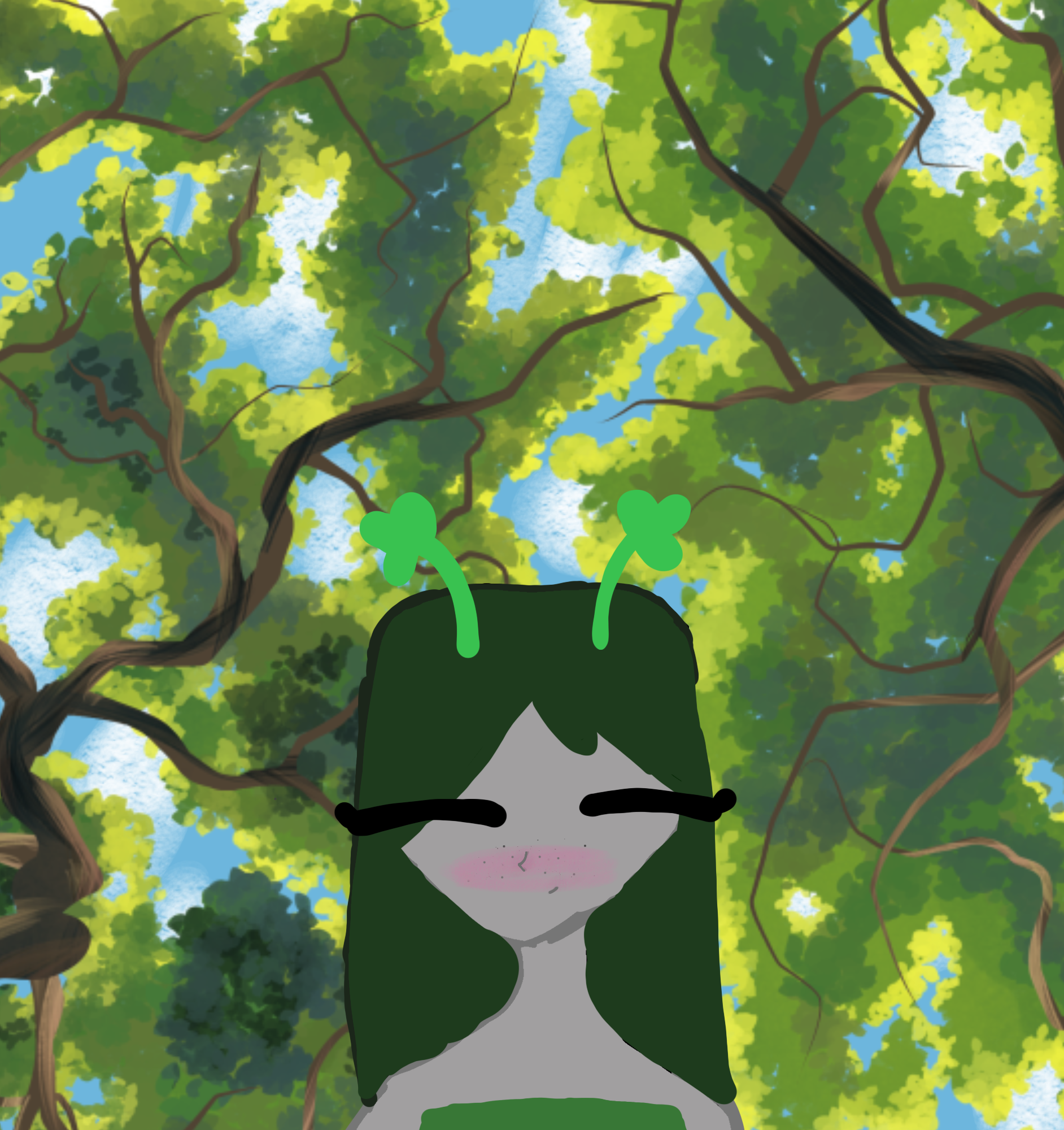 Lily oc in the forest - ibisPaint