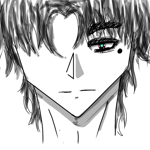 cant draw the other eye rip - ibisPaint