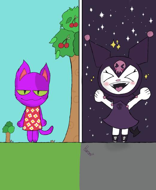 my favorite purple characters hehe
