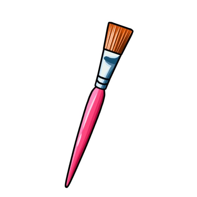 Brush sticker