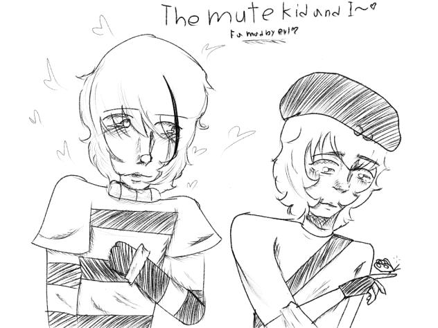 FAAAAAA comic is the mute kid and i