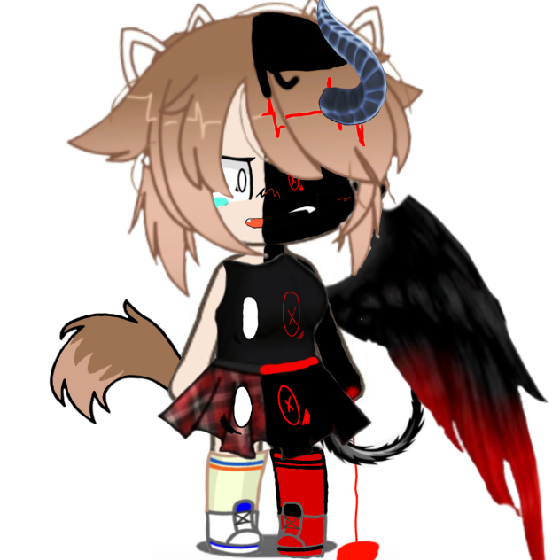half wolf 🐺 half devil 👹