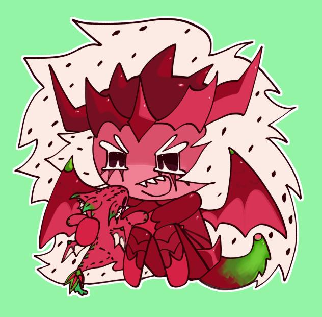 Pitaya dragon cookie
