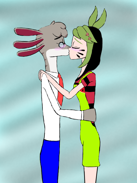 Elliot x Melony kiss