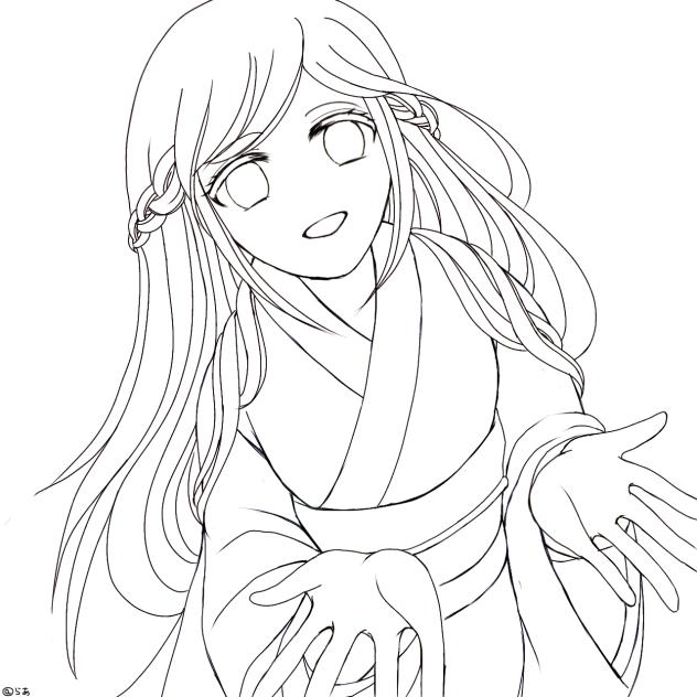 星の輝く夜だから・線画