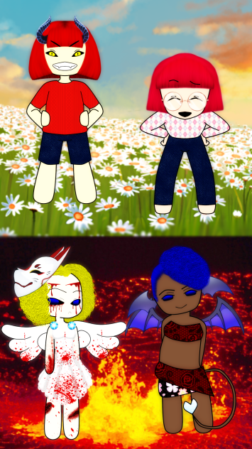 My 4 personas - ibisPaint