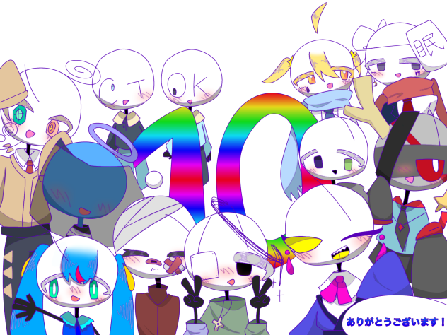 記念線画！