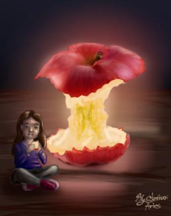 Glo Apple Raspberry GLOWING APPLE - ibisPaint