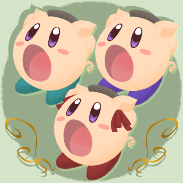 三匹の子豚カービィ