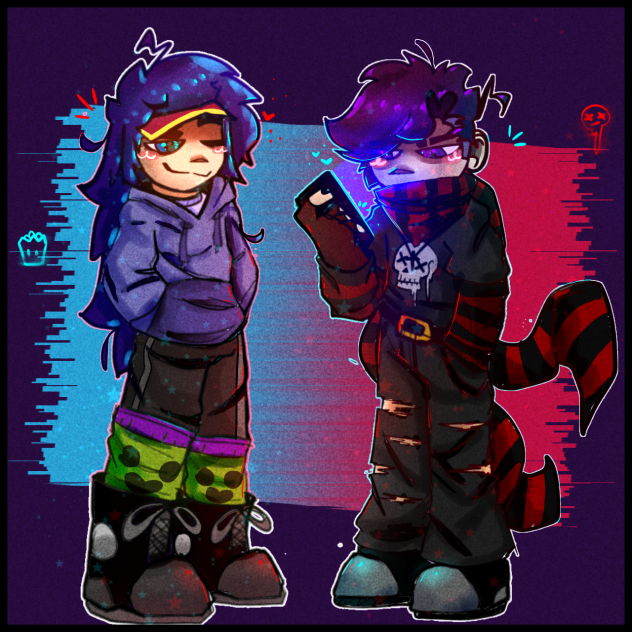 Fang And Edgar ♡ 💙💜❤️