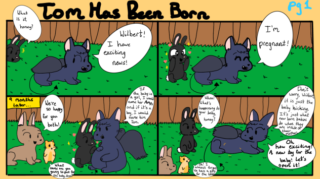 Tom Has Been Born -📝Short Comic📝 (Pg1)